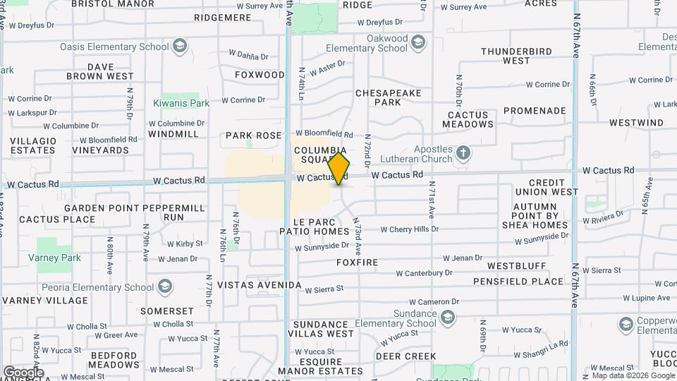 7303 W Shaw Butte Dr Map and Location Details
