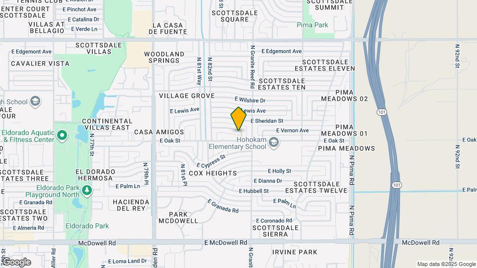 8315 E Vernon Ave Map and Location Details