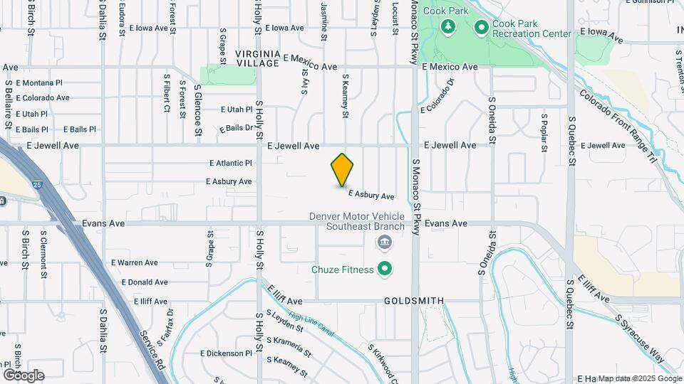 1959 S Kearney Way Map and Location Details