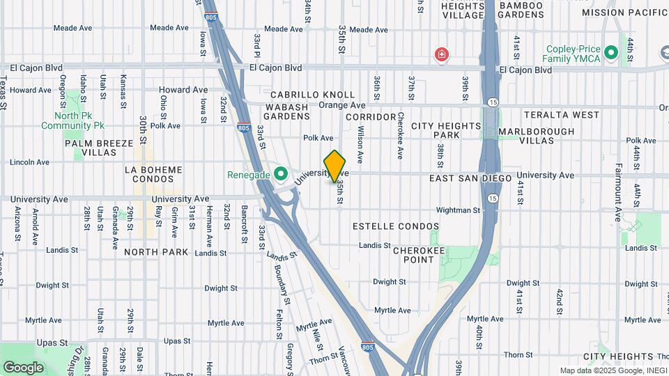 3860 35th St Map and Location Details