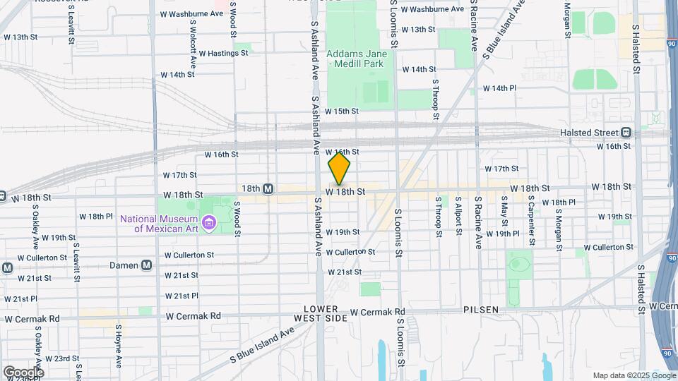 1528 W 18th St Map and Location Details