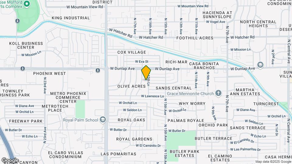 8908 N 15th Ln Map and Location Details