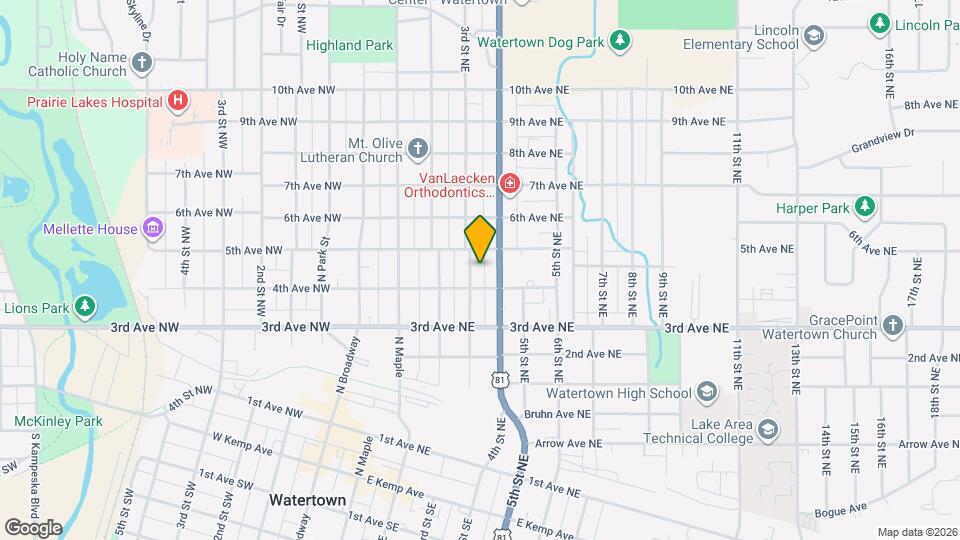 414 3rd St NE Map and Location Details