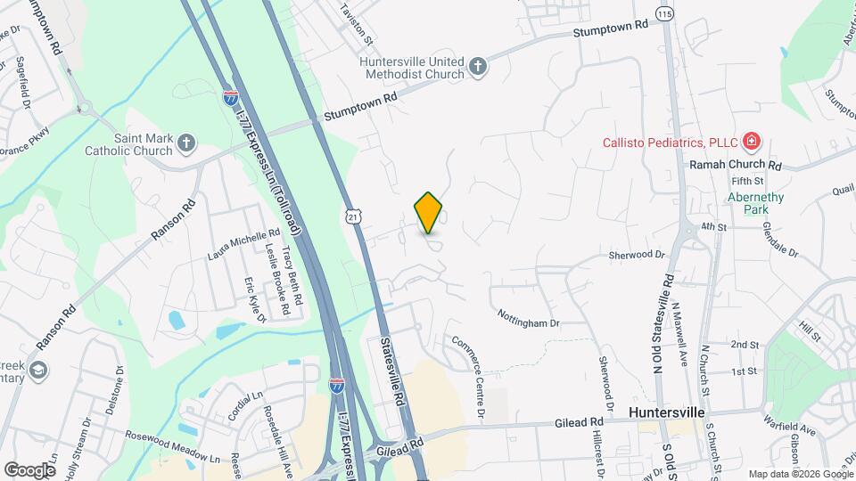 Huntersville Apartments Map and Location Details