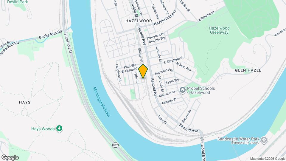 5158 Gloster St Map and Location Details