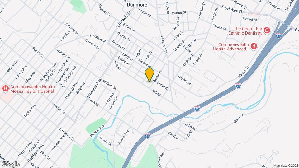 715 Mill St Map and Location Details