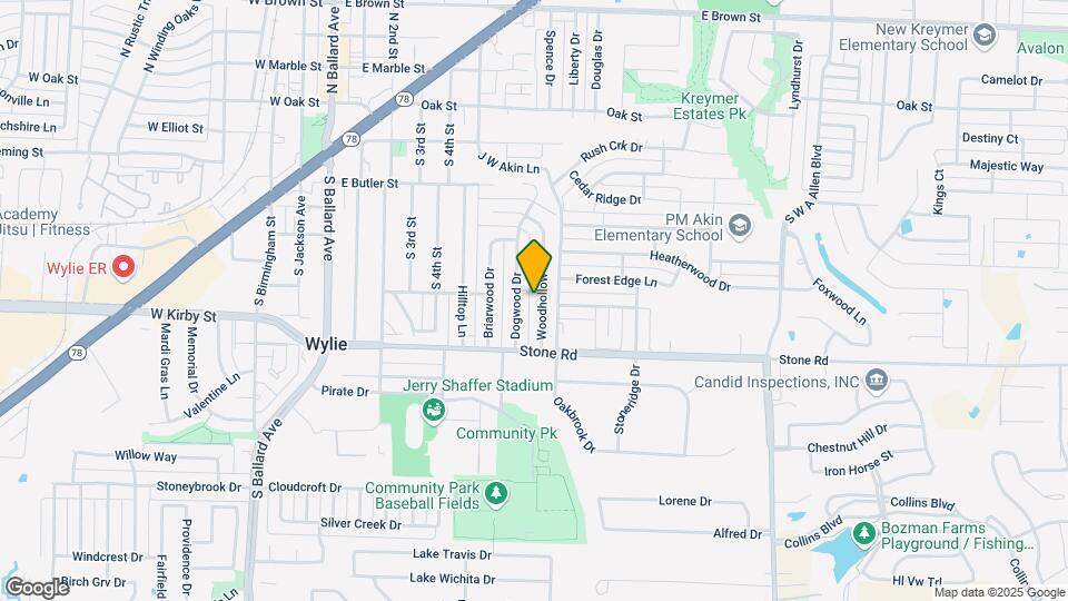 500 Woodhollow Dr Map and Location Details