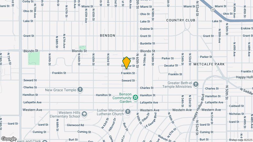 6042 Franklin St Map and Location Details