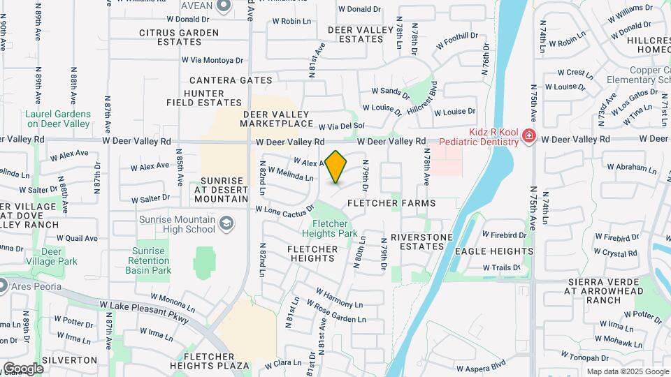 8022 W Salter Dr Map and Location Details
