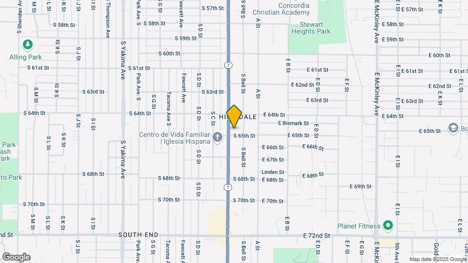 6429 Pacific Ave Map and Location Details