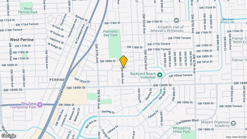 9375 SW 181st Terrace Map and Location Details