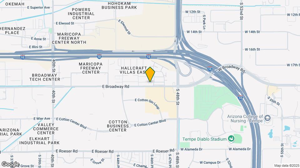 4604 E Broadway Rd Map and Location Details