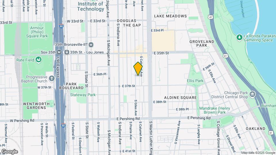 3629 S Giles Ave Map and Location Details