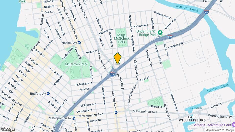 511 Meeker Ave Map and Location Details