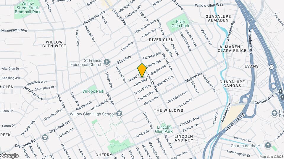 1127 Clark Way Map and Location Details