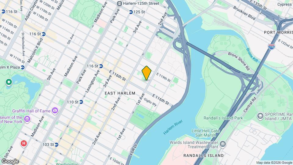 351 E 117th St-Unit -2 Map and Location Details