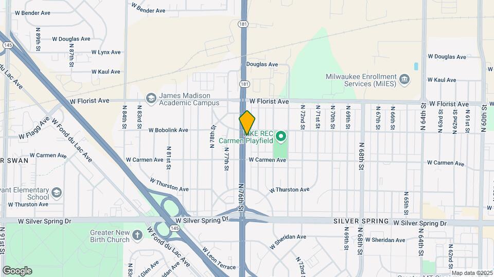 5850-5862 N 76th St Map and Location Details