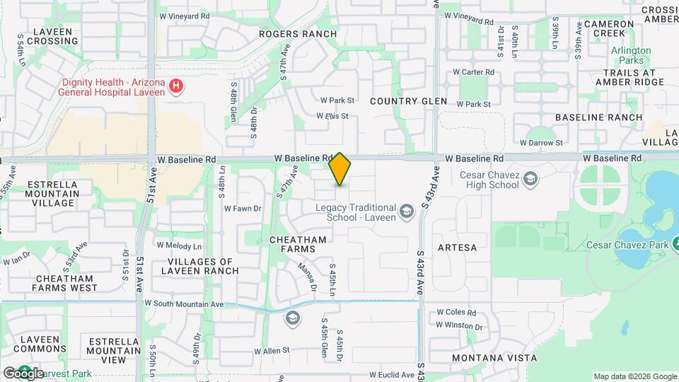 7731 S 45th Ln, Unit 38 Map and Location Details