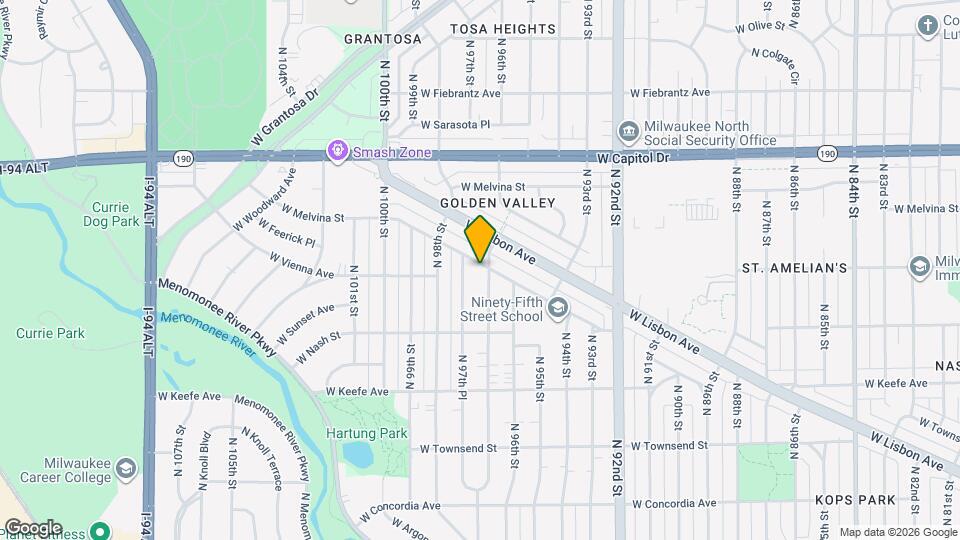 9711 W Metcalf Pl Map and Location Details