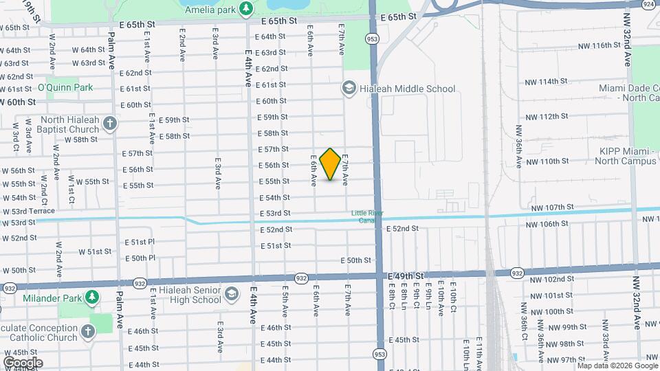 640 E 55th St Map and Location Details