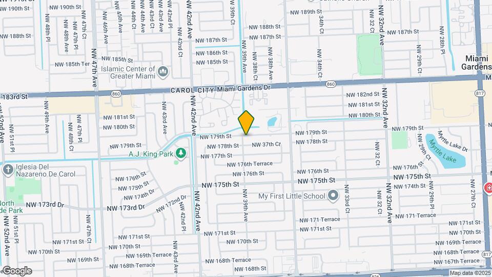 3880 NW 179th St Map and Location Details