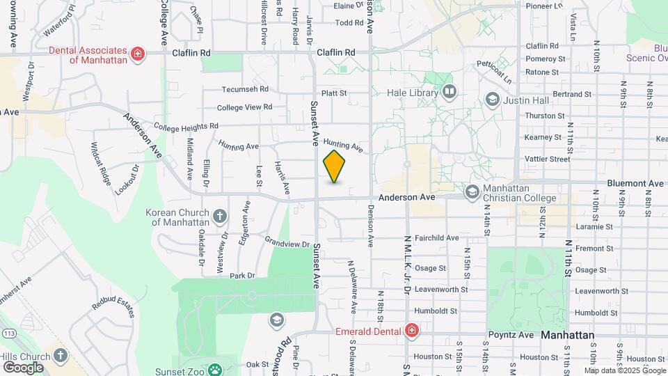 1852 Anderson Ave Map and Location Details