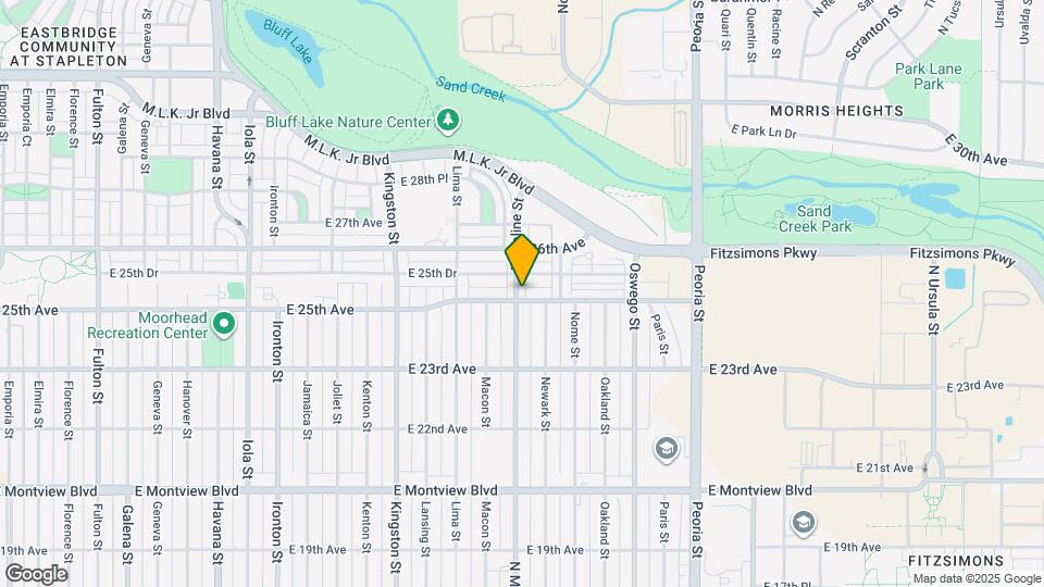 2504 N Moline St Map and Location Details