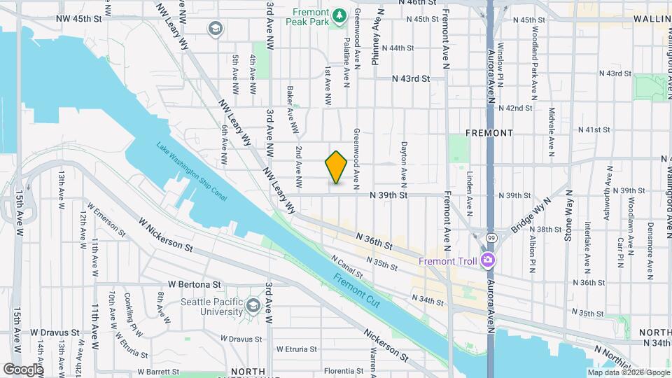 104 N 39th St Map and Location Details