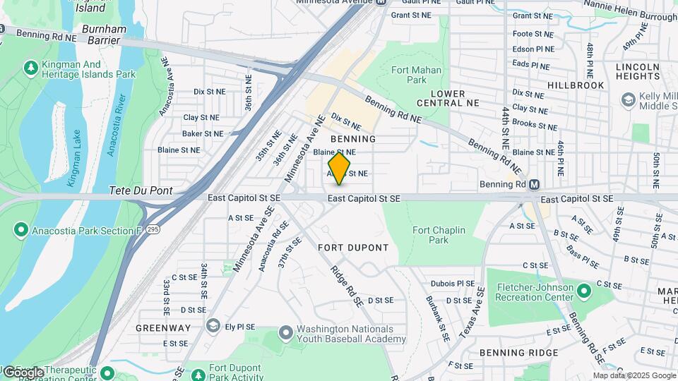 3922 East Capitol St NE Map and Location Details
