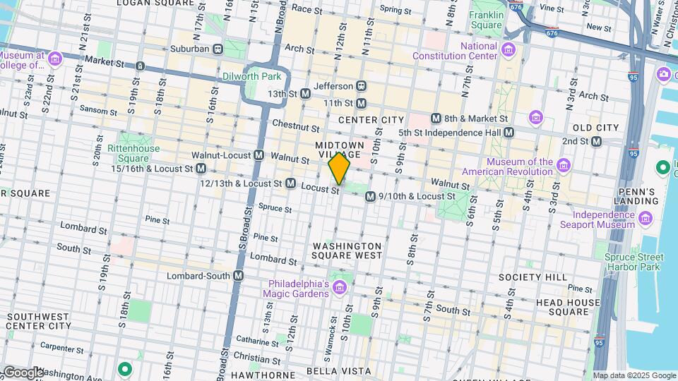 1101 Locust St Map and Location Details
