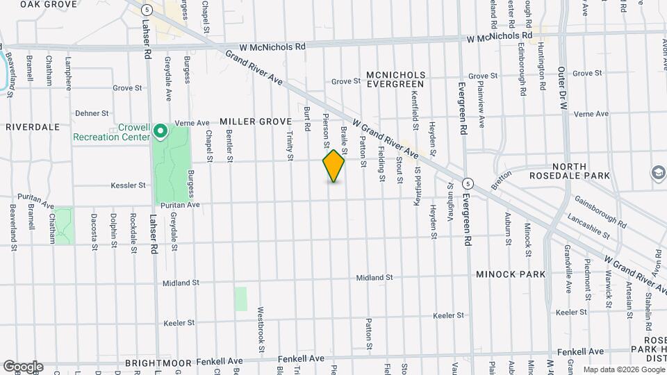16134 Pierson St Map and Location Details