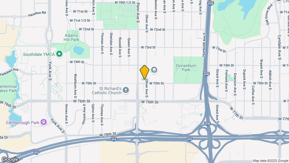 7444 Oliver Ave S Mapa y Detalles de la Ubicación