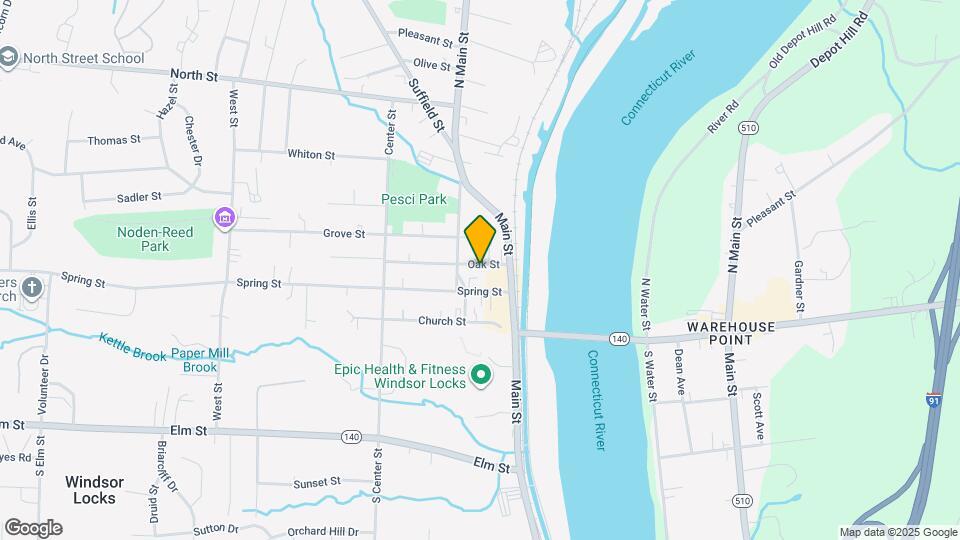 40 Oak St Map and Location Details