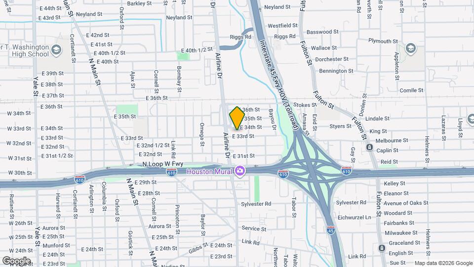 1311 E 33rd St Map and Location Details