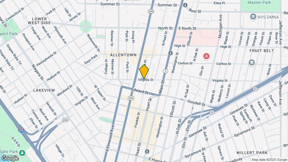 414 Franklin St Map and Location Details