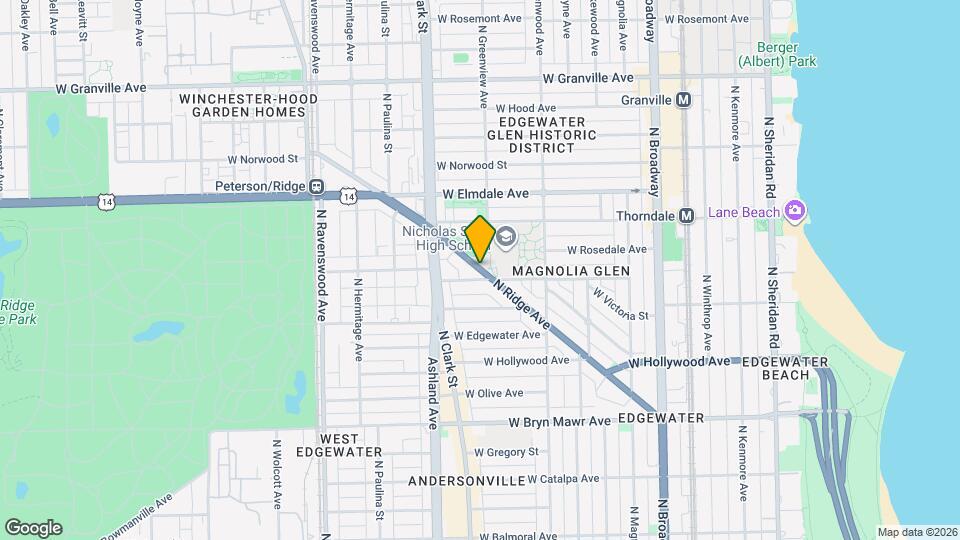 5866 N Ridge Ave, Unit 3 Map and Location Details