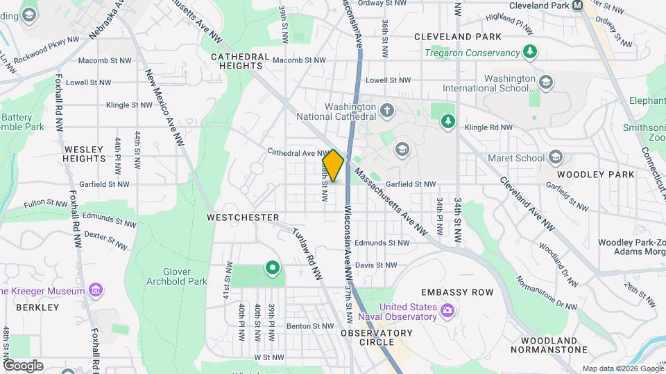 3712 Garfield St NW Map and Location Details