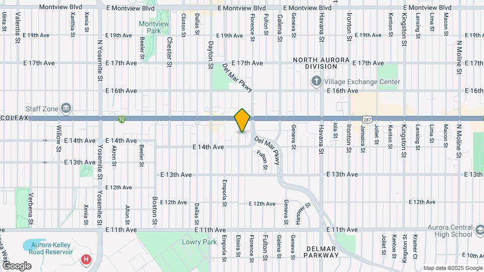 1460 Elmira St Map and Location Details