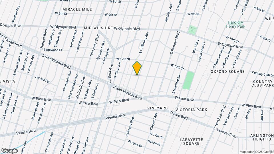 1303 S Tremaine Ave Mapa y Detalles de la Ubicación
