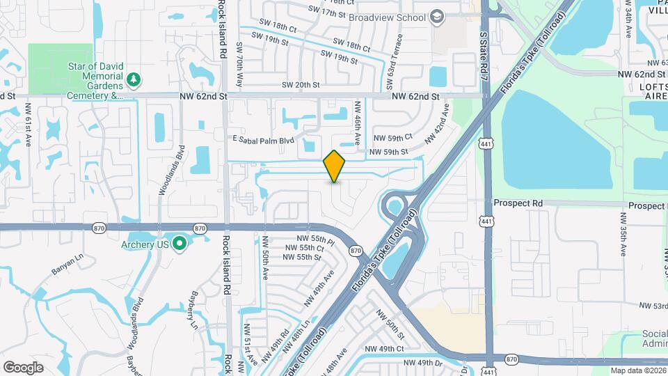 5712 NW 48th Way Mapa y Detalles de la Ubicación