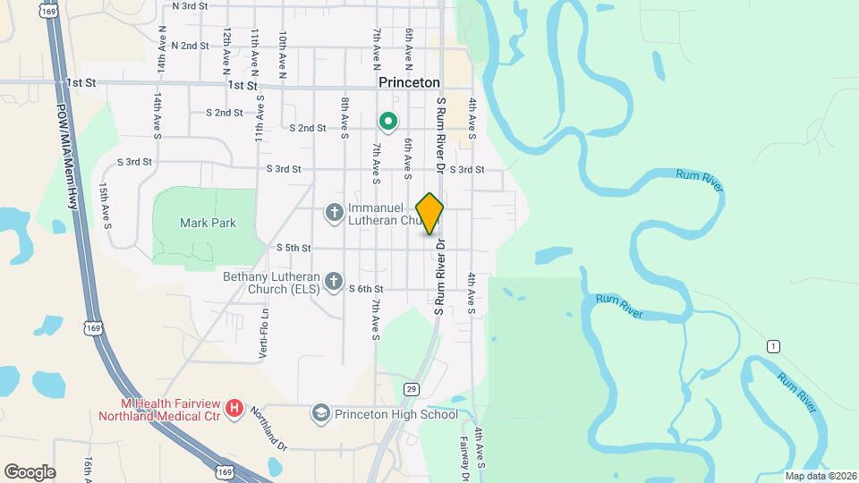 413 S Rum River Dr Map and Location Details