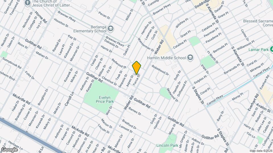 4309 Yucca St Map and Location Details