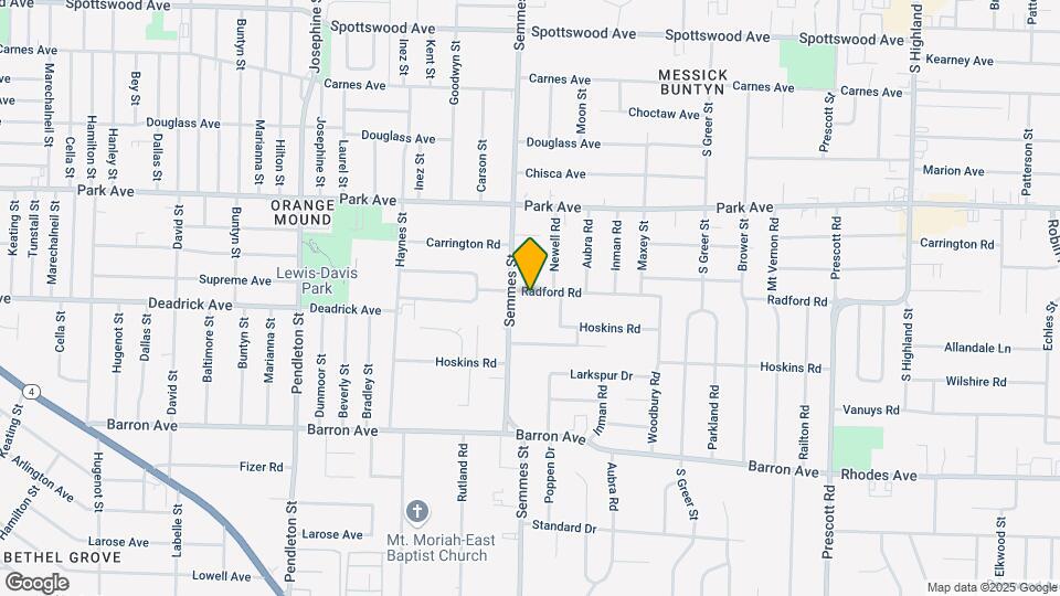 3057 Radford Rd Map and Location Details