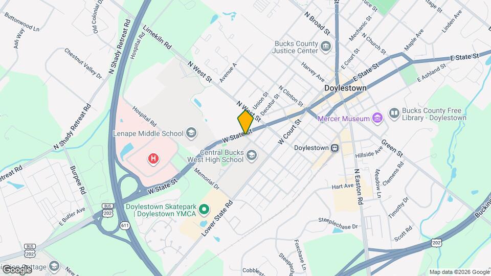 Doylestown Meadows Apartments Map and Location Details