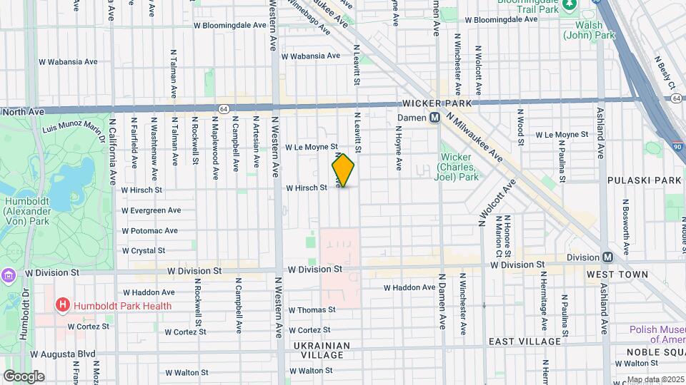 1353 N Bell Ave Map and Location Details