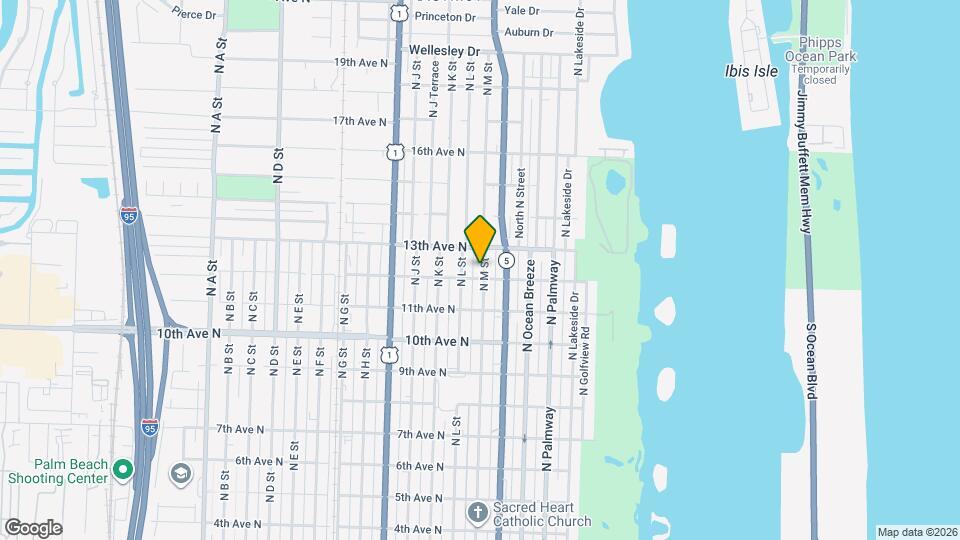 1209 N M St Mapa y Detalles de la Ubicación