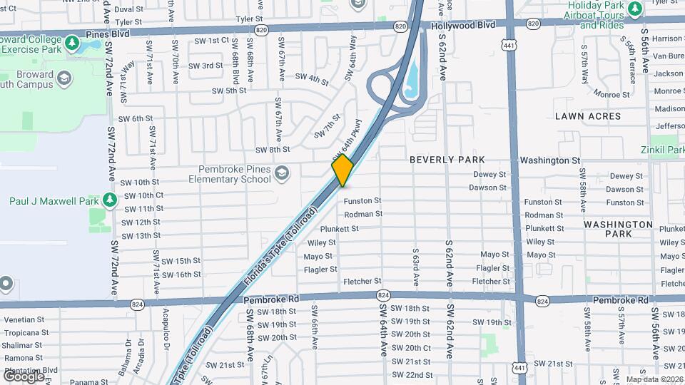 6444 Dawson St Map and Location Details