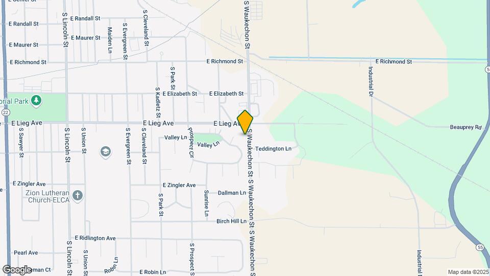 1187 S Waukechon St Map and Location Details
