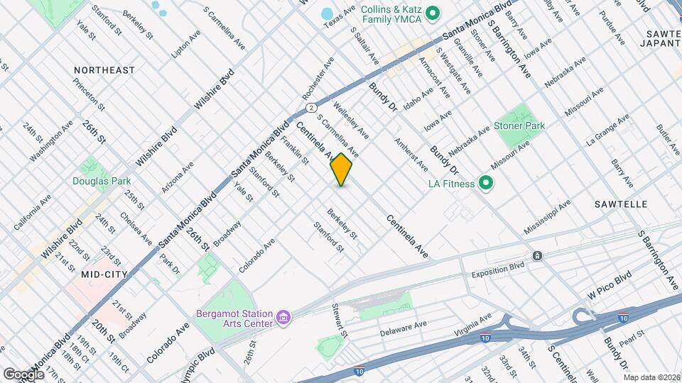 1621 Franklin St Map and Location Details