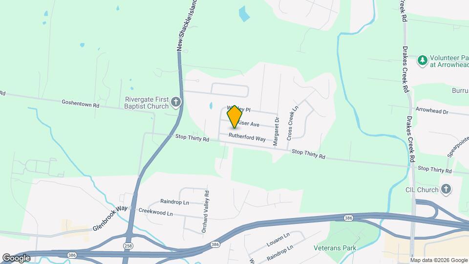 1007 Rutherford Way Map and Location Details